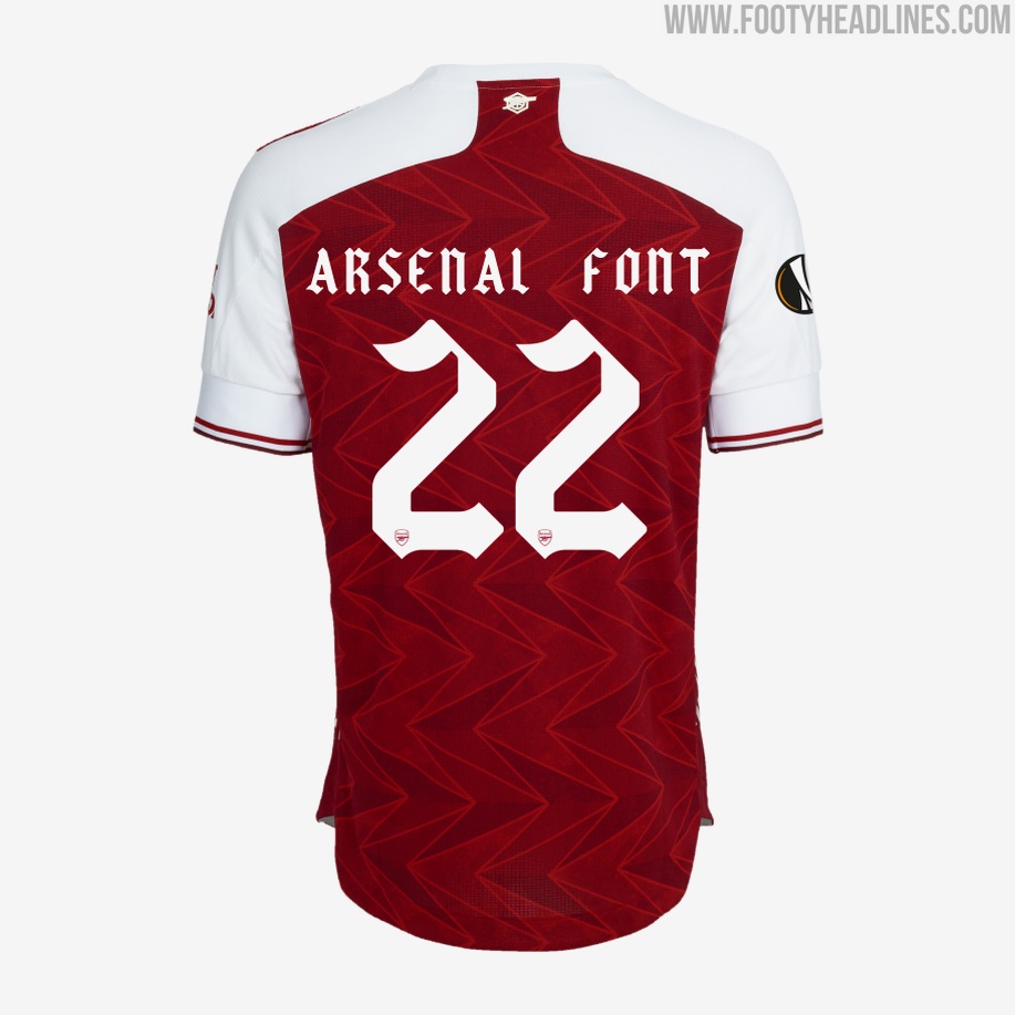Arsenal kit online numbers 20 21